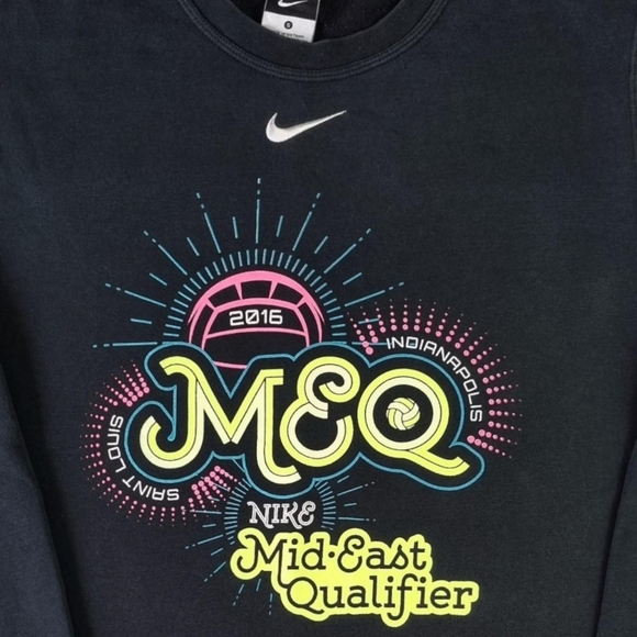 Nike Centre Swoosh Sweatshirt Men's 2016 Mid East Black USA Sweater Small - Picture 6 of 7